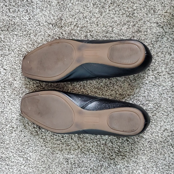 Black Leather Flats - Picture 5 of 5